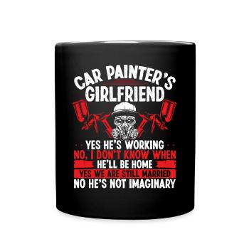 Autobody Girlfriend Car Detailer Auto Painting - Mug uni - noir - Devant