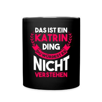 Katrin - Tasse einfarbig - Schwarz - Vorne
