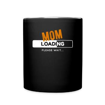 Maman Chargement Barre de chargement Jeu Joueur Mère - Mug uni - noir - Devant