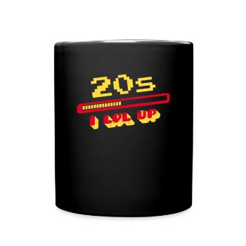 20th Birthday 20s Twenty Years Loading Bar Gaming - Full Colour Mug - black - Front