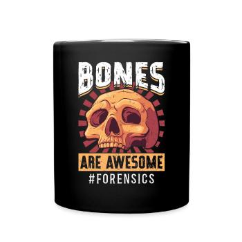 Les os sont géniaux - Scientifique médico-légal - Mug uni - noir - Devant
