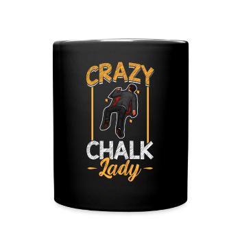 Crazy Chalk Lady - Scientifique médico-légale - Mug uni - noir - Devant