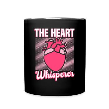 Cardiac Nurse - The Heart Whisperer - Full Colour Mug - black - Front
