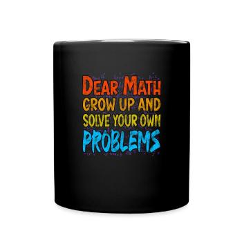 Mathematik Mathelehrer Pi Gleichung - Tasse einfarbig - Schwarz - Vorne