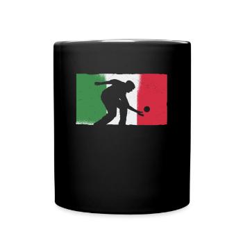 Boccia Player Italian Flag - Boccia Ball - Full Colour Mug - black - Front