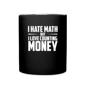 Mathematik Mathelehrer Pi Gleichung - Tasse einfarbig - Schwarz - Vorne