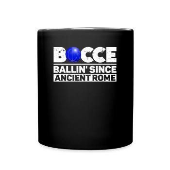 Boccia - jeux de ballon depuis la Rome antique - - Mug uni - noir - Devant