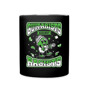 Guitaristes vs. Racistes Punk Anti-racisme - Mug uni - noir - Devant