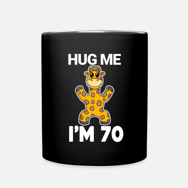 70 ans - 70 ans - câlin - Mug uni - noir