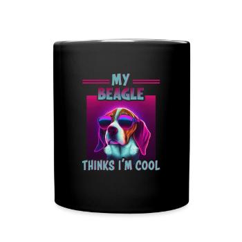 Dog Saying Beagle Design pour les amoureux des chiens - Mug uni - noir - Devant
