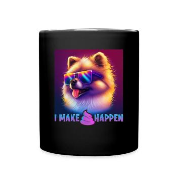 Hunde Spruch Pomeranian Design für Hundeliebhaber - Tasse einfarbig - Schwarz - Vorne