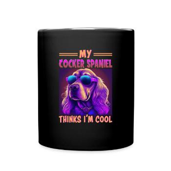 Dog saying Cocker Spaniel pour les amoureux des chiens - Mug uni - noir - Devant