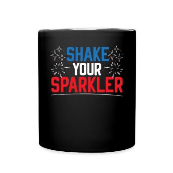 Patriotic America USA Flag 4th Of July American - Full Colour Mug - black - Front