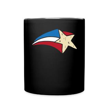 Amérique patriotique États-Unis Drapeau 4 juillet Américain - Mug uni - noir - Devant