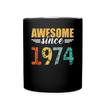 Since 1974: the definition of great! - Full Colour Mug - black - Front