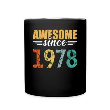 Unverwechselbar seit 1978 - einfach genial! - Tasse einfarbig - Schwarz - Vorne