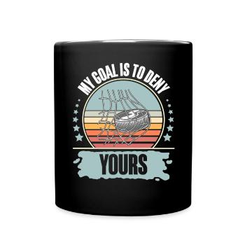 Eishockey  - Full Colour Mug - black - Front