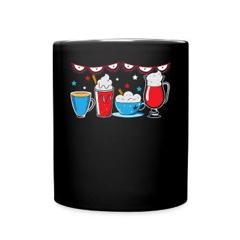 Amérique patriotique États-Unis Drapeau 4 juillet Américain - Mug uni - noir - Devant