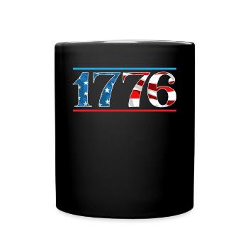 Amérique patriotique États-Unis Drapeau 4 juillet Américain - Mug uni - noir - Devant