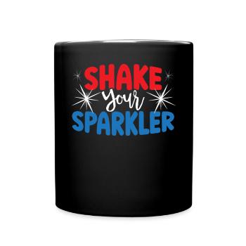 Patriotic America USA Flag 4th Of July American - Full Colour Mug - black - Front
