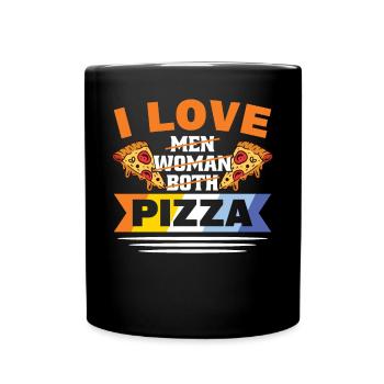 Aroace Flag Pride Pizza sucrée LGBTQ - Mug uni - noir - Devant