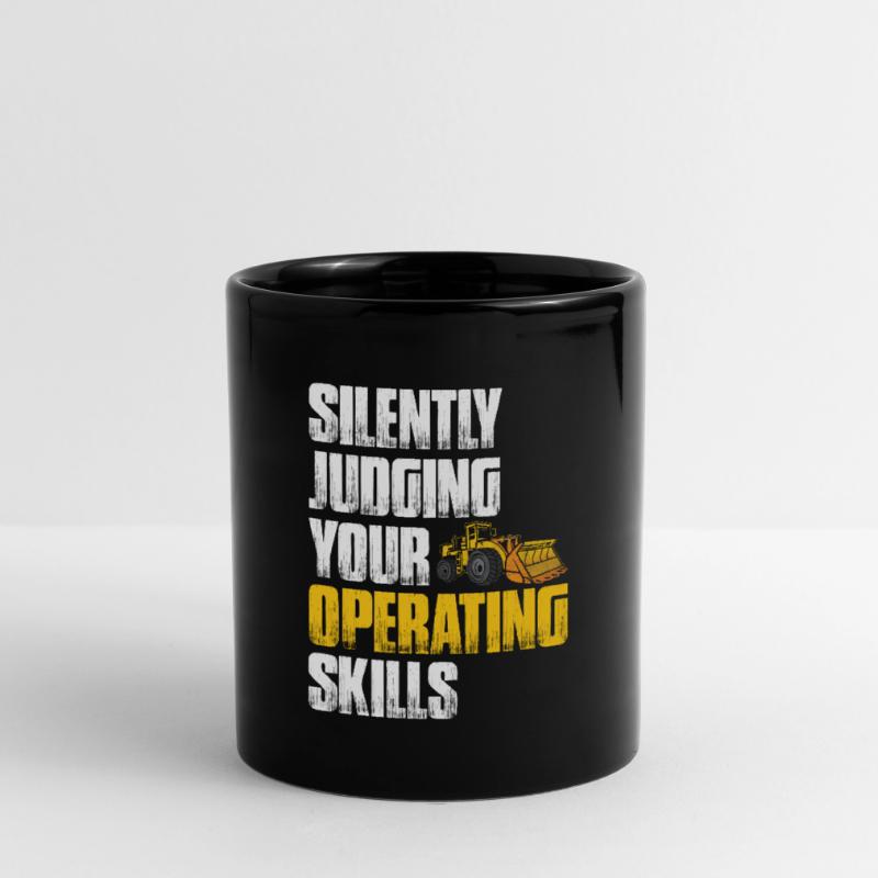 Construction machinery operator Excavator driver Excavator driver Construction workers Full Colour Mug
