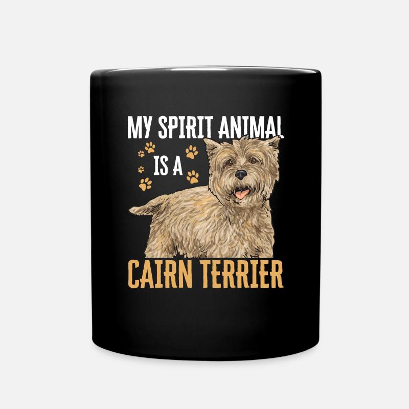Cairn Terrier Hund - Tasse einfarbig - Schwarz