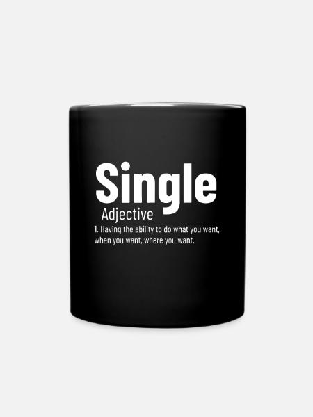 Beziehung Single Adjektiv Definition Lustige Sünde - Tasse einfarbig - Schwarz