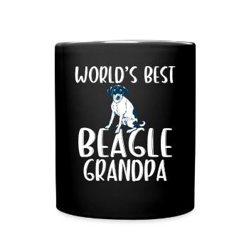Beagle Geschenk Beagle Besitzer - Tasse einfarbig - Schwarz - Vorne