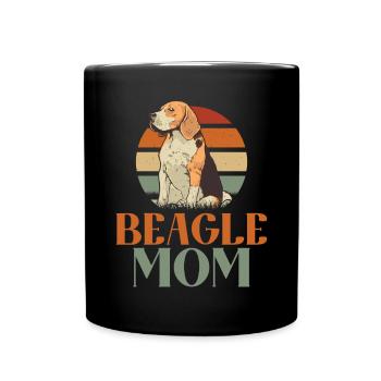Beagle Geschenk Beagle Besitzer - Tasse einfarbig - Schwarz - Vorne
