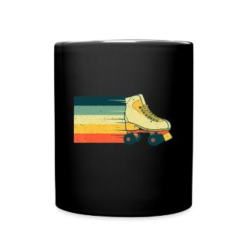 Patin à roulettes vintage pour patineur à roulettes Hommes - Mug uni - noir - Devant