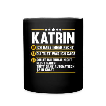 Katrin - Tasse einfarbig - Schwarz - Vorne