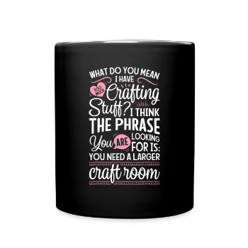 Scrapbook Scrapbooking Crafting Stuff Craft Room S - Mug uni - noir - Devant