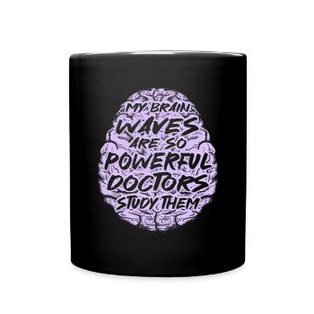 Funny Epilepsy Warrior - Full Colour Mug - black - Front
