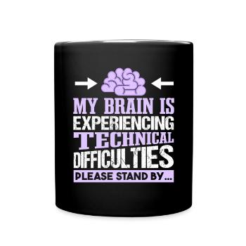 Quote Epilepsy Awareness Fighters - Full Colour Mug - black - Front