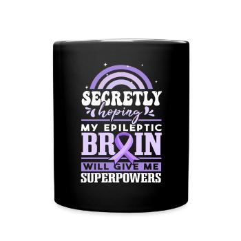 Funny Epilepsy Awareness - Full Colour Mug - black - Front