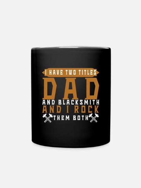 Lustiger Schmied Spruch & Schmieden - Tasse einfarbig - Schwarz