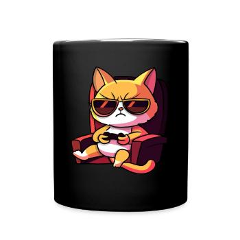 Cat Gaming Gamer Gamers Gamblers - Mug uni - noir - Devant