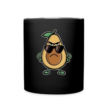 Avocado Sunglasses Cool Funny - Full Colour Mug - black - Front