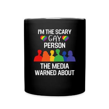 Mois de la fierté arc-en-ciel Cadeau CSD Drôle LGBT - Mug uni - noir - Devant