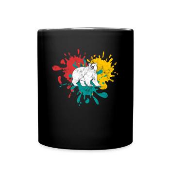 Bear - Full Colour Mug - black - Front
