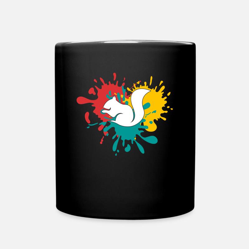 Eichhörnchen - Tasse einfarbig - Schwarz