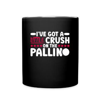 Ich bin ein bisschen in den Pallino verknallt - - Tasse einfarbig - Schwarz - Vorne