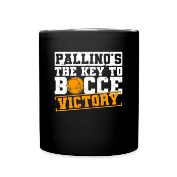 Pallino is the key to Bocce victory - Bocce - Full Colour Mug - black - Front