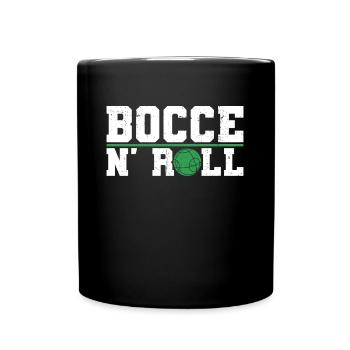 Boccia n' Roll - Boccia-Ball - Tasse einfarbig - Schwarz - Vorne