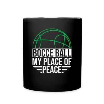 Boccia ball My place of peace - Boccia ball - Full Colour Mug - black - Front
