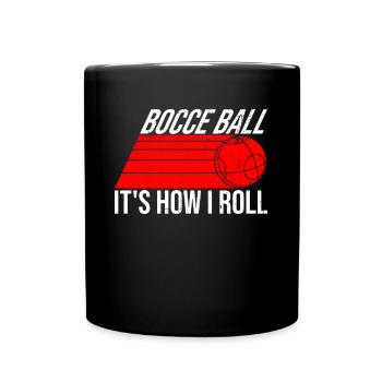 Boccia ball - How to roll - Boccia ball - Full Colour Mug - black - Front