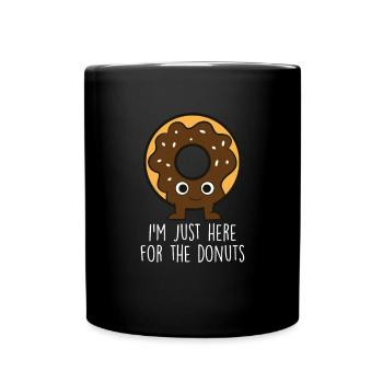 Donuts Food Lover Donut Saying Funny Donuts - Mug uni - noir - Devant