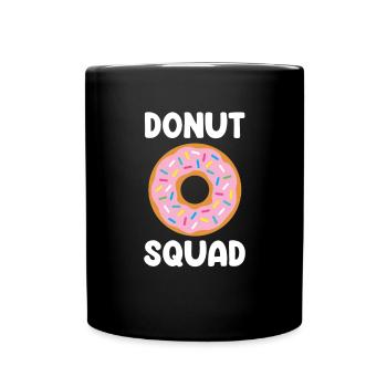 Donut Sprinkles Doughnut Fried Dough Sweet Dessert - Full Colour Mug - black - Front
