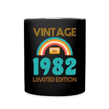 Rétro Classique 1982 - Mug uni - noir - Devant